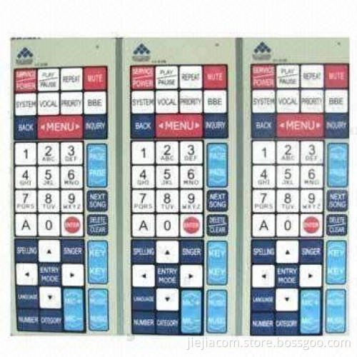 Facepates, Made PET/PC/PVC Membrane Panel, for Remote Control Switch